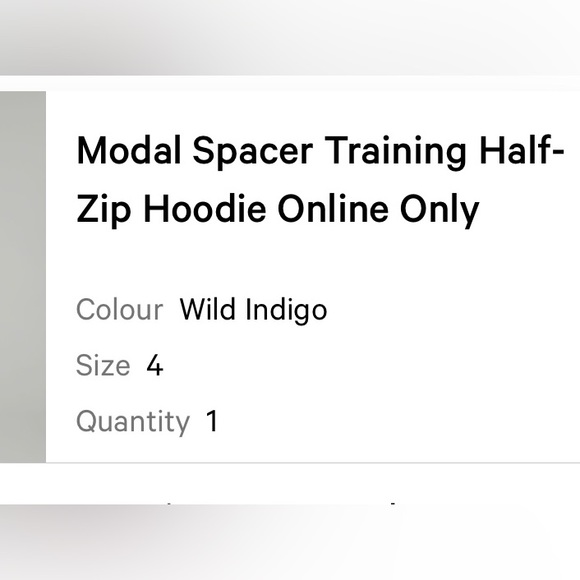 Lululemon Modal Spacer Training Half-Zip Hoodie - Picture 5 of 5